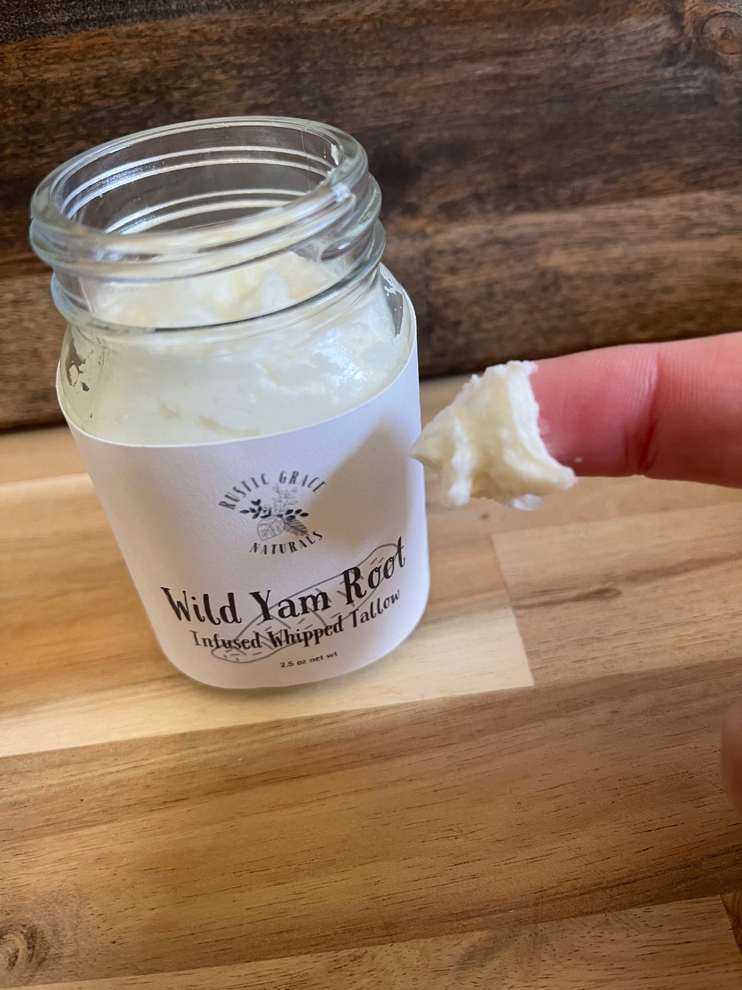 Wild Yam Root Whipped Tallow – Natural Moisturizer for Dry & Sensitive Skin